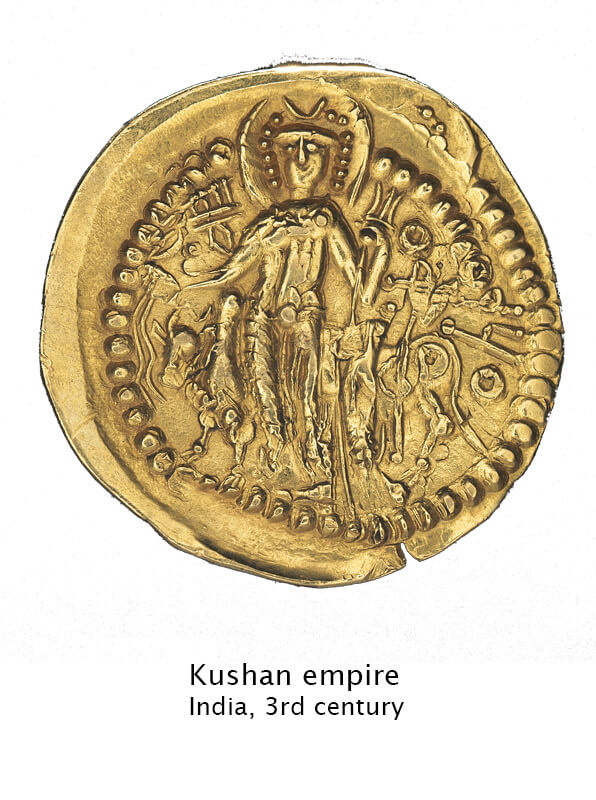 Gold coin Kushan empire